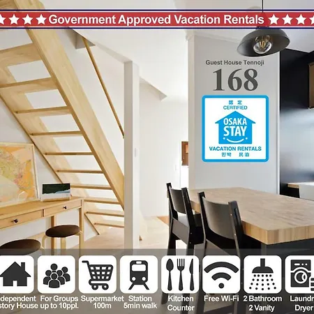 Vacation House Tennoji 168, Osaka Esterno foto